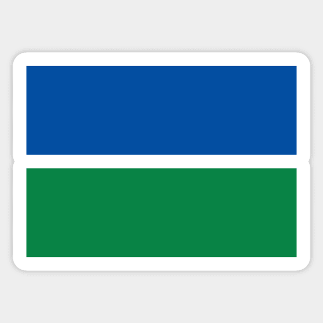 Tranmere Blue & Green Bands Sticker by Culture-Factory